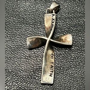 Silver Cross Pendant Necklace